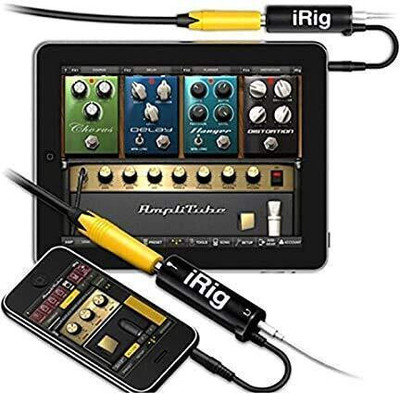 zyriex Audio Guitar Interface AMP I-Rig Converter Replacement Guitar for Phone Guitar Audio Interface