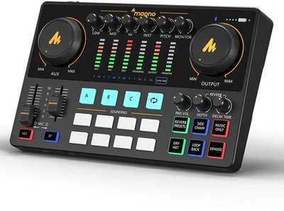 MAONO AME2 Audio Interface-Podcast Equipment Caster-All in One Audio Interface