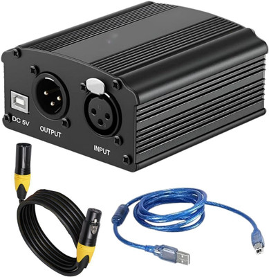 Urban Infotech 48V Audio Interface Phantom Power With 5Mtr Dlx Xlr Cable Audio Interface