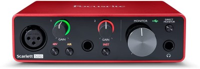 Focusrite Scarlett Solo Studio (3rd Gen) USB Audio Interface and Recording Bundle