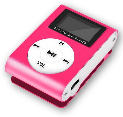 Lipzie Pink Mini Digital MP3 Player Featuring Stylish Compact Design 8 GB MP3 Player(Pink, 1.5 Display)