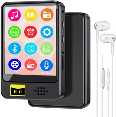 CASON MP3 Music Player with Bluetooth,Touch Screen, Video Playback, Voice Recording 32 GB MP3 Player(Black, 1.7 Display)