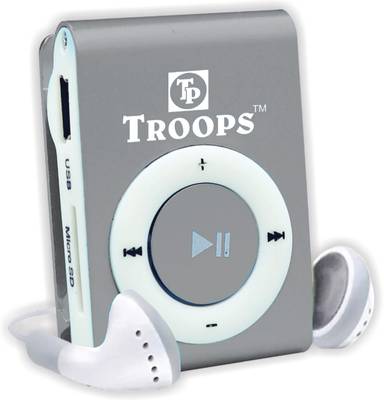 TP TROOPS Mini Clip USB MP3 Music Player Support 4GB TF/SD Card Slot and Earphone MP3 Player