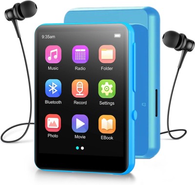 AUDIOCULAR M31 Portable Digital Audio Player with Bluetooth, 2.4” Full Touch Screen 32 GB MP3 Player(Blue, 2.4 Display)