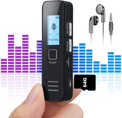 lookcam mp3 player digital voice recorder long lasting battery backup 32 GB MP3 Player(Black, 2 Display)