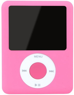 Lipzie 16GB MP4 Digital Player, Audio/Video, FM Radio, E-Book, TF Card, Compact 16 GB MP4 Player(Pink, 2 Display)