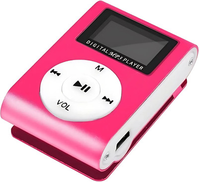 Elevea Portable Mini Digital Mp3 Player, Best Gift for Music Lovers - 15 Years Warranty MP3 Player(Pink, 1.2 Display)