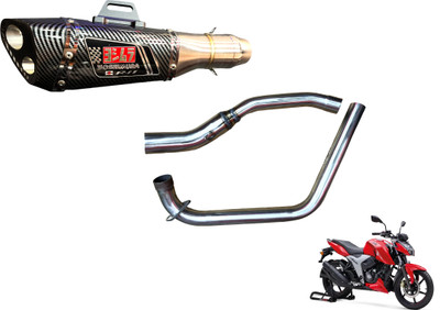 acube mart 1 BIKE EXHAUST, 1 Apache 4v bend pipe Combo