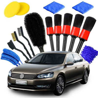 RVKE Plastic, Fabric, Polyester, Nylon Vehicle Washing  Brush(Pack Of 1)