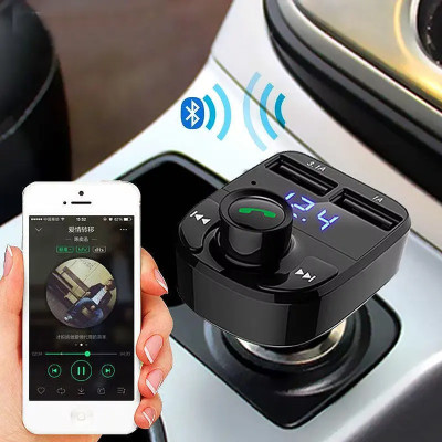 AKHC v4.2 Car Bluetooth Device with USB Cable, Car Charger, FM Transmitter(Black)