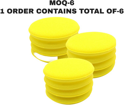 aksmit Polyester, Polyurethane Vehicle Washing  Sponge(Pack Of 6)