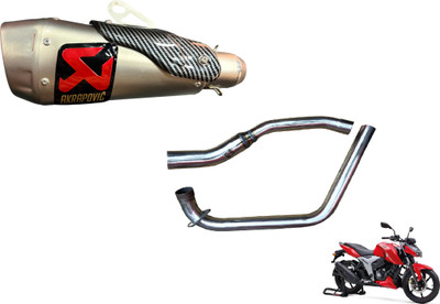 acube mart 1 BIKE EXHAUST, 1 Apache 4v 160 bend pipe Combo
