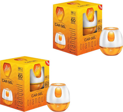 Lia Car Tranqull(Alphine Valley) Gel Perfume, Dashboard perfume 45 grams Combo
