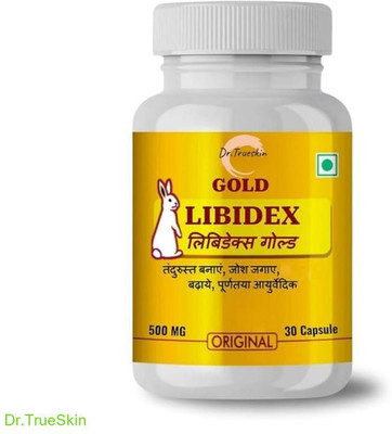Dr.TrueSkin Libidex Gold Capsules Natural Performance Extra Power Stamina Booster(30 Capsules)