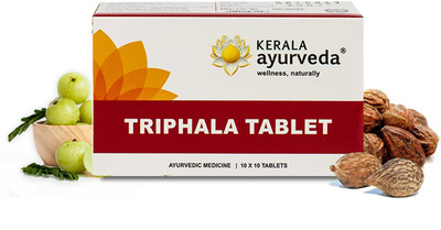 Kerala Ayurveda Triphala Tablet Helps with Gut Health, Constipation 100 Count(100)