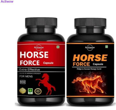 ACTIWOW Horse Force Capsule Combo Crafted for Pure Strength(30 Capsules)