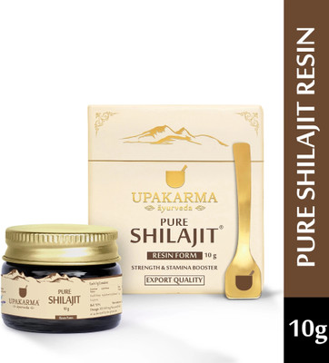 UPAKARMA Pure Shilajit Resin 10g | Natural Strength & Stamina Booster | Reduce Weakness(10 g)