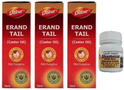 Dabur Erand Tail For Constipation With Leaf Rhumawat 30 Tab(Pack of 4)