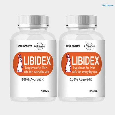 ACTIWOW Libidex Capsules - 30-Day Vitality & Stamina Formula FR35RC(Pack of 2, 60 Capsules)