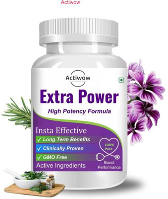 ACTIWOW Extra Power Capsules - Rise Strong Every Day(30 Capsules)