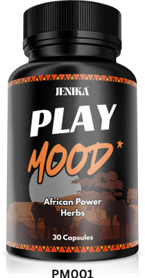 JENIKA Play Mood For Men Boost In Stamina With African Herbal Medicine(30 Capsules)