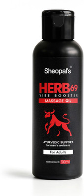 Sheopals Herb 69 Vibe Booster Men Massage Oil Ayurvedic for Stamina, Power & Strength(50 ml)