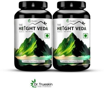 Dr.TrueSkin Height Veda Powder Kids Formula Supplement A001(Pack of 2, 200 g)