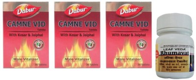 Dabur Camne Vid for Man Vitalizer With Leaf Rhumawat 20 Tab(Pack of 4)