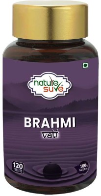 Nature Sure Brahmi Vati 120 Buddhiwardhak Ayurvedic Tablets for Brain Health & Memory Boost