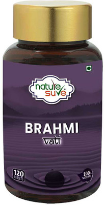 Nature Sure Brahmi Vati 120 Buddhiwardhak Ayurvedic Tablets for Brain Health & Memory Boost(120 Tablets)