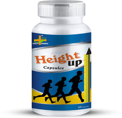 VIKJIT HERBALS AYURVEDIC HEIGHT UP CAPSULES 60veg capsules pack of 1(60 Capsules)