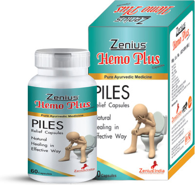 Zenius Hemo Plus Capsule for Helpful in Piles, Fissure and Fistula(60 Capsules)