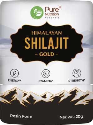 Pure Nutrition Shilajit Gold 20g Resin High in Fulvic acid Boosts Stamina & Strength(20 g)