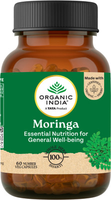 ORGANIC INDIA Moringa 60 Capsules Bottle(60 Capsules)