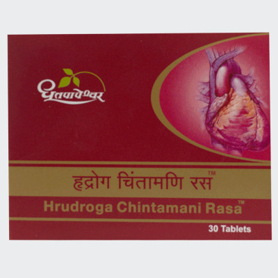 Dhotapapeshwar Hrudroga Chintamani Rasa (1 Pack, 30 Tablets)(30 Tablets)