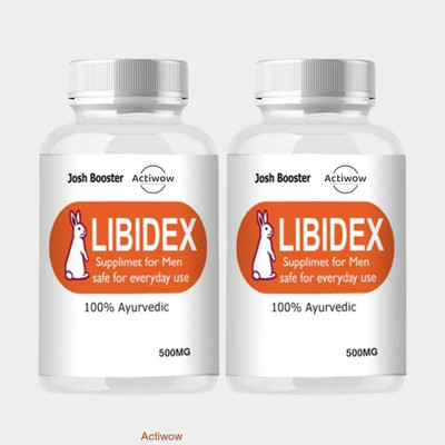 ACTIWOW Libidex Capsules - Boost Men’s Stamina & Drive Naturally(Pack of 2, 60 Capsules)