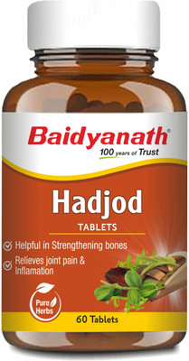 Baidyanath Hadjod Tablets-60 Tablets | Supports Bone & Joint health(60 Tablets)