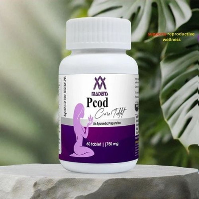 MADENS PCOD Care Herbal Tablets– for Women’s Hormonal Balance & Menstrual Health(60 Tablets)