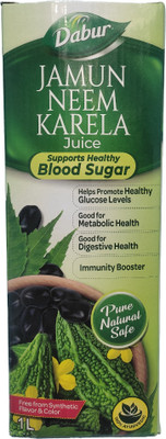 Dabur JAMUN NEEM KARELA JUICE (CONTROLS DIABETES,IMPROVES METABOLISM &IMMUNITY)(Pack of 2, 2000 ml)