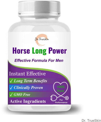 Dr.TrueSkin Horse Long Power Capsule & Oil With Herbal Strength Boost(30 Capsules)