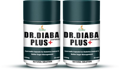 grinbizz Dr Diaba Plus Capsule Help To Control Sugar , Diabetes , High BP & Joint pains(Pack of 2)