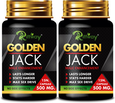 Riffway Golden Jack _ Herbal Solution Stamina Capsule For Better Strength(Pack of 2, 30 Capsules)