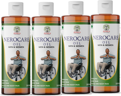 Zenius Neurocare Oil - Natural Formula for Nerve Nourishment, Improved Flexibility(Pack of 4, 400 ml)