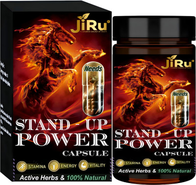 JiRu Stand - up Power Cap|Boost Stemina In 7 Days|Enhance Strength & Immunity(60 Capsules)