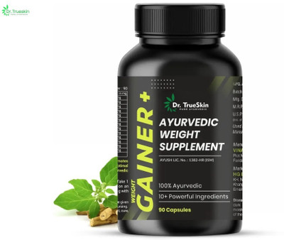 Dr.TrueSkin Weight Gainer+ Capsules Herbal Stamina Nutrition 90CAPS(90 Capsules)