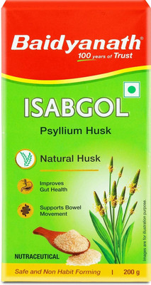 Baidyanath Isabgol Psyllium Husk-200gm|For Healthy Digestive Tract,Relief from Constipation(200 g)