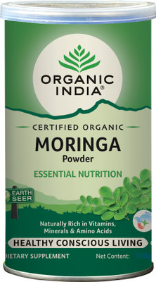 ORGANIC INDIA Moringa Powder I Essential Nutrition, Boosts Energy Levels & Stamina(100 g)