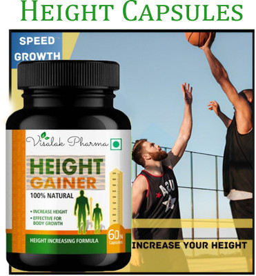 visalak pharma Height Gainer Height Increasing Height Growth Medicine Pack of One(60 Capsules)