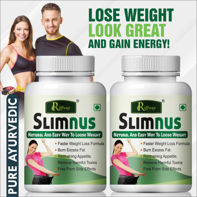 Riffway Slimnus Organic Pill Weight Loss Capsule For Block Fat(Pack of 2, 120 Capsules)