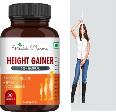 visalak pharma Height Gainer-Height Gainer tab-lets InCrease Height Naturally(30 Capsules)